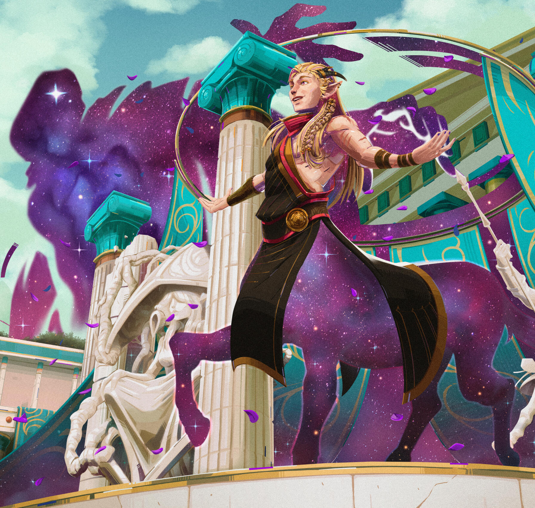 FULLBODY + COMPLEX BACKGROUND